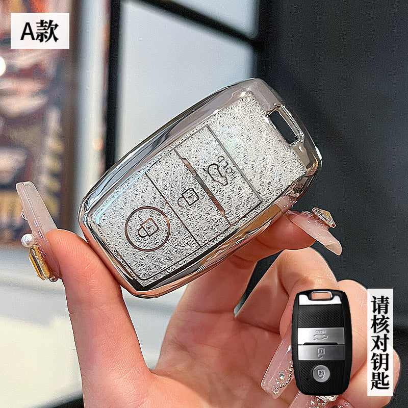 Suitable for Kia k3 Key Set Zhipao k5 Pride kx3k4KX5 Yipao Kaiku Pride Race Tus Key Case Chain