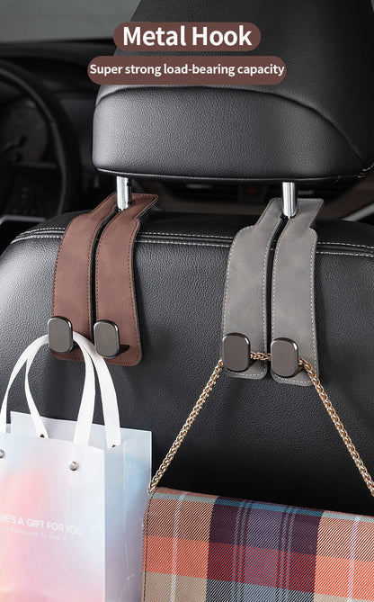 Car hook car seat back storage small hook rear seat headrest multifunctional bracket metal head hook