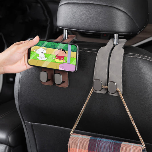 Car hook car seat back storage small hook rear seat headrest multifunctional bracket metal head hook