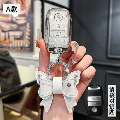 Suitable for Kia k3 Key Set Zhipao k5 Pride kx3k4KX5 Yipao Kaiku Pride Race Tus Key Case Chain