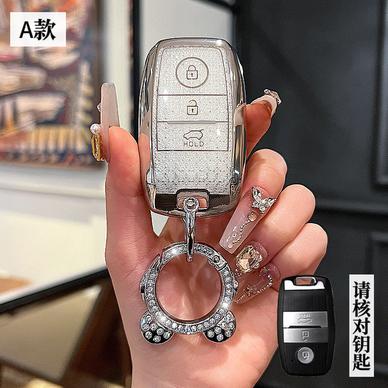Suitable for Kia k3 Key Set Zhipao k5 Pride kx3k4KX5 Yipao Kaiku Pride Race Tus Key Case Chain