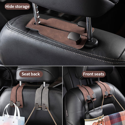 Car hook car seat back storage small hook rear seat headrest multifunctional bracket metal head hook