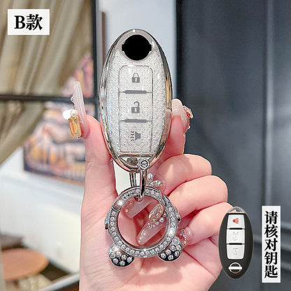 Suitable for Nissan Sylphy Key Set Classic 14 Generation Shell Teana Qashqai Qijun Tiida Jinke Loulan Car Buckle