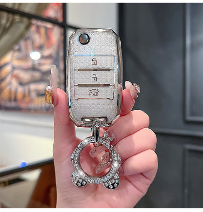 Suitable for Kia k3 Key Set Zhipao k5 Pride kx3k4KX5 Yipao Kaiku Pride Race Tus Key Case Chain