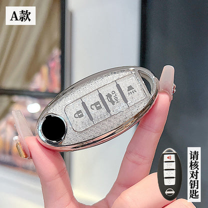 Suitable for Nissan Sylphy Key Set Classic 14 Generation Shell Teana Qashqai Qijun Tiida Jinke Loulan Car Buckle