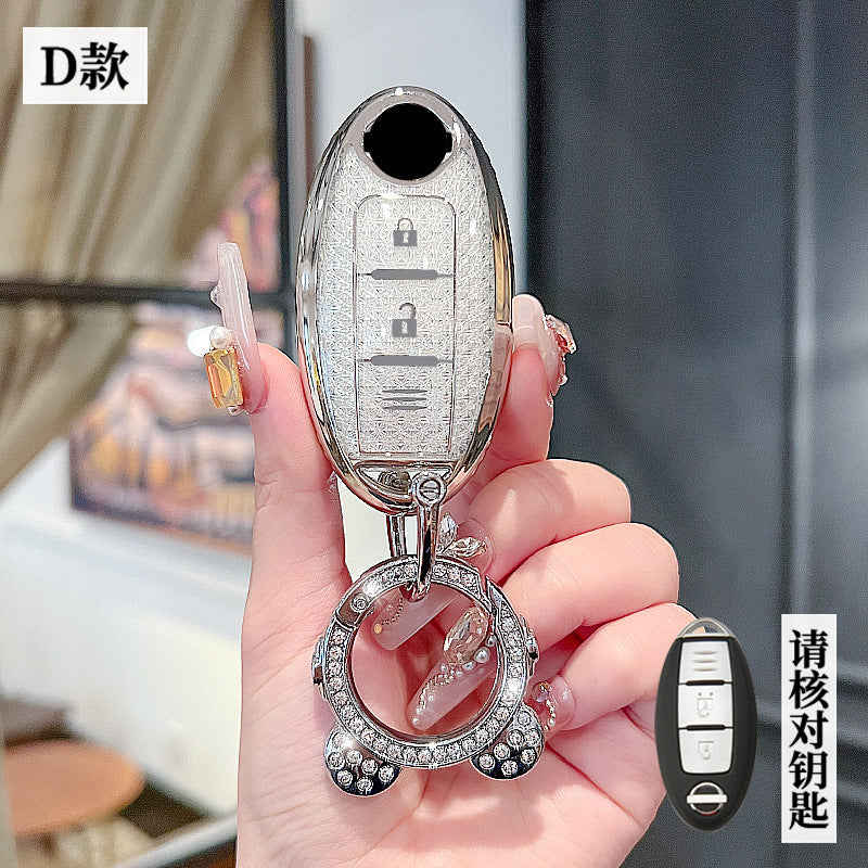 Suitable for Nissan Sylphy Key Set Classic 14 Generation Shell Teana Qashqai Qijun Tiida Jinke Loulan Car Buckle