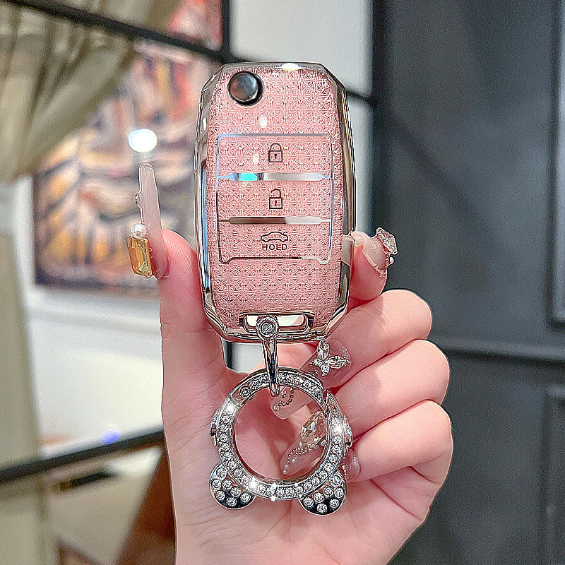 Suitable for Kia k3 Key Set Zhipao k5 Pride kx3k4KX5 Yipao Kaiku Pride Race Tus Key Case Chain