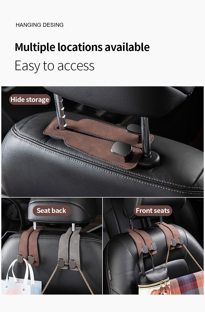 Car hook car seat back storage small hook rear seat headrest multifunctional bracket metal head hook
